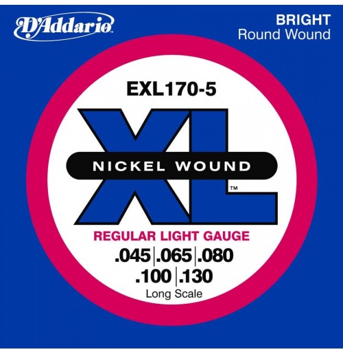 D'ADDARIO EXL170-5 45-130 strune za 5-strunsko bas kitaro